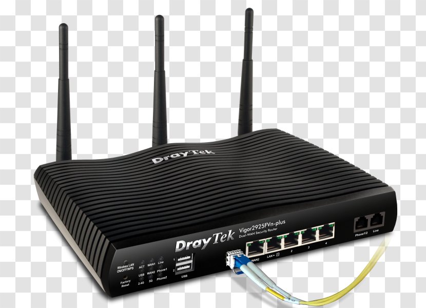 DrayTek Wide Area Network Wireless Router LAN - Port Transparent PNG