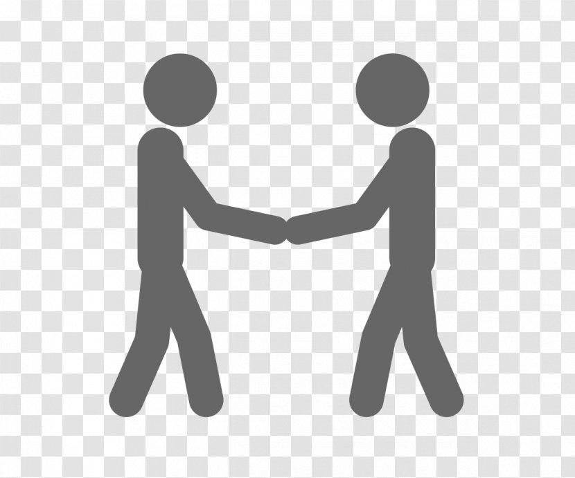 Royalty-free Stick Figure Holding Hands Drawing - Silhouette - Men Shaking Transparent PNG