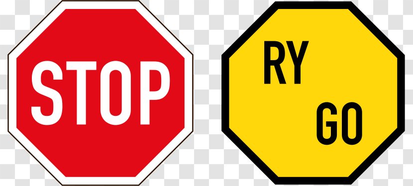 Stop Sign Traffic Road - Logo Transparent PNG