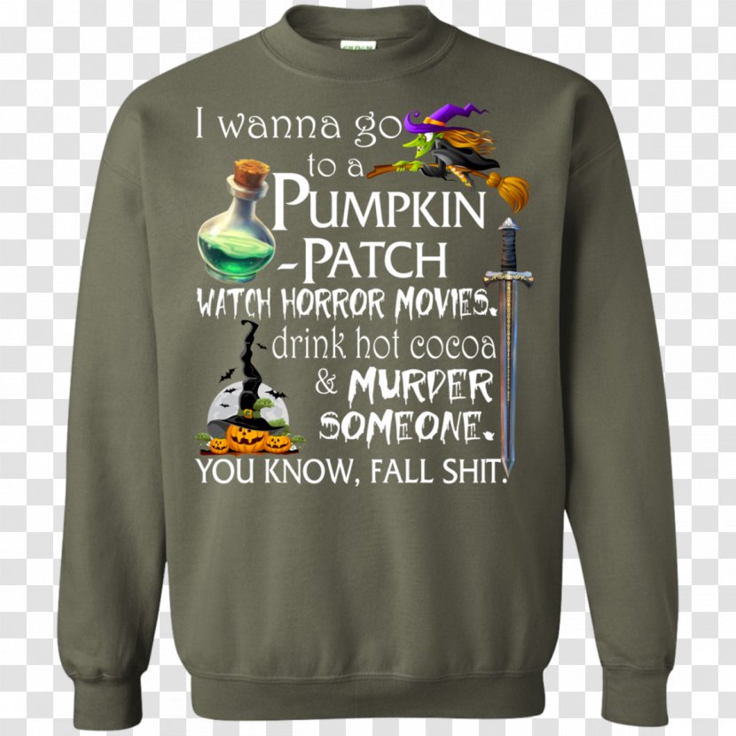 T-shirt Hoodie Christmas Jumper Sweater Crew Neck - Sweatshirt Transparent PNG