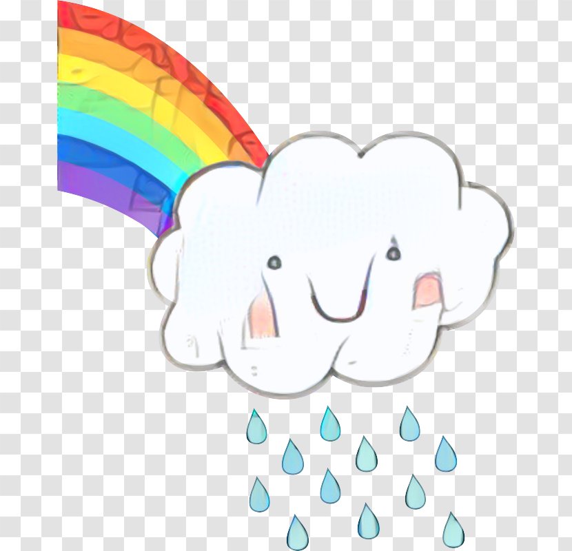 Clip Art Vector Graphics Illustration Rainbow - Elephant - Meteorological Phenomenon Transparent PNG
