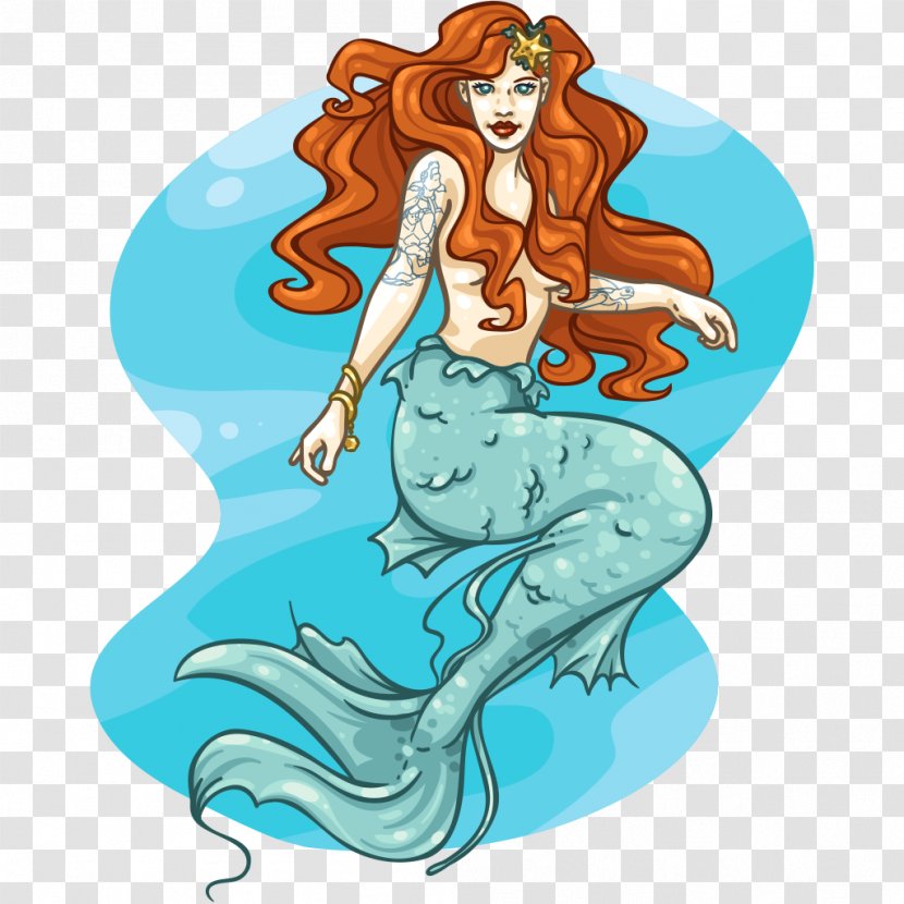 Marine Mammal Mermaid Clip Art - Siren Transparent PNG