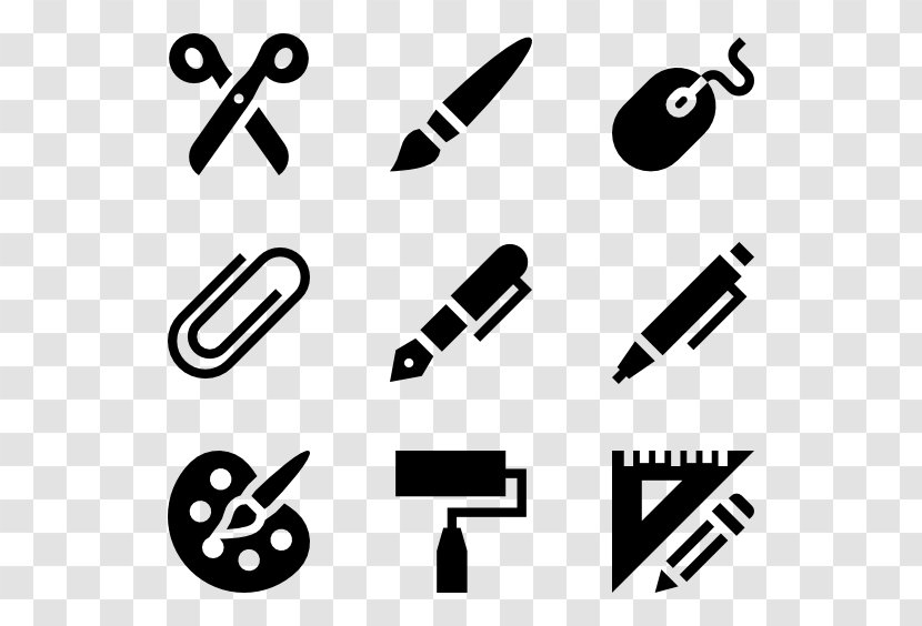 Painting Tools - Tool - Black And White Transparent PNG