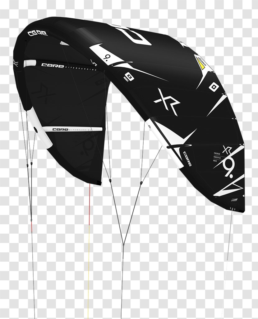 Kite Life Kitesurfing Kites 2017 Core XR4 Kitesurf (Black) Size 10 MTR Twin-tip - Bow - Art Transparent PNG