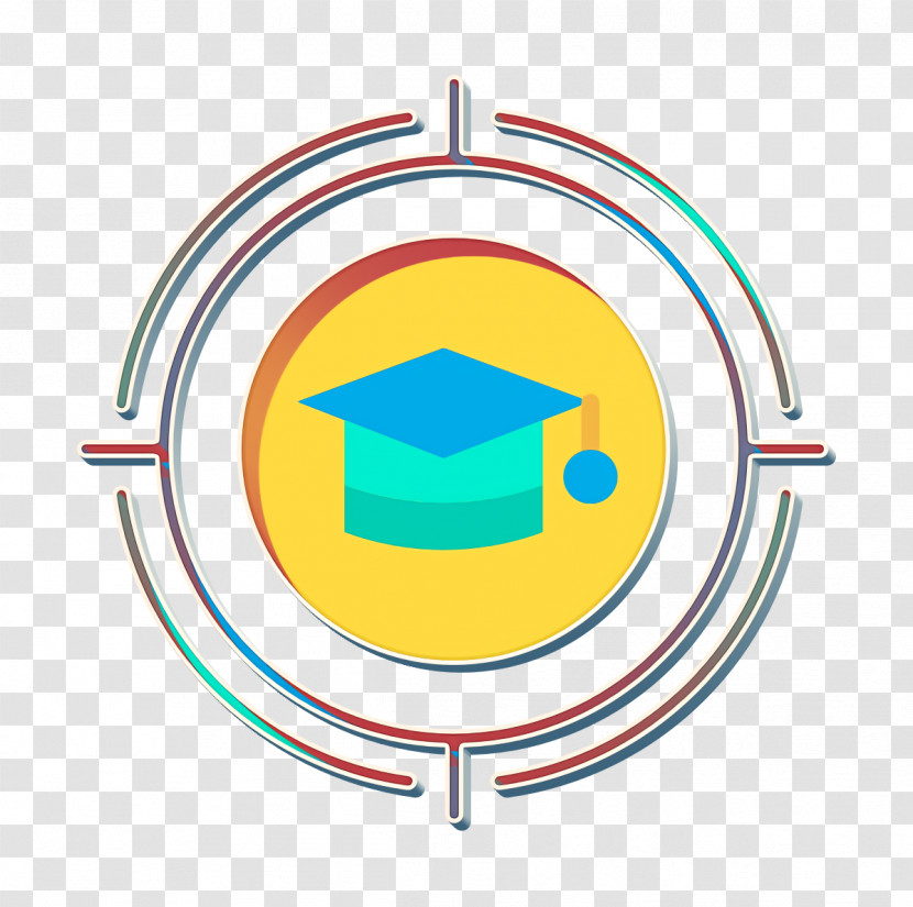 Education Icon School Icon Target Icon Transparent PNG