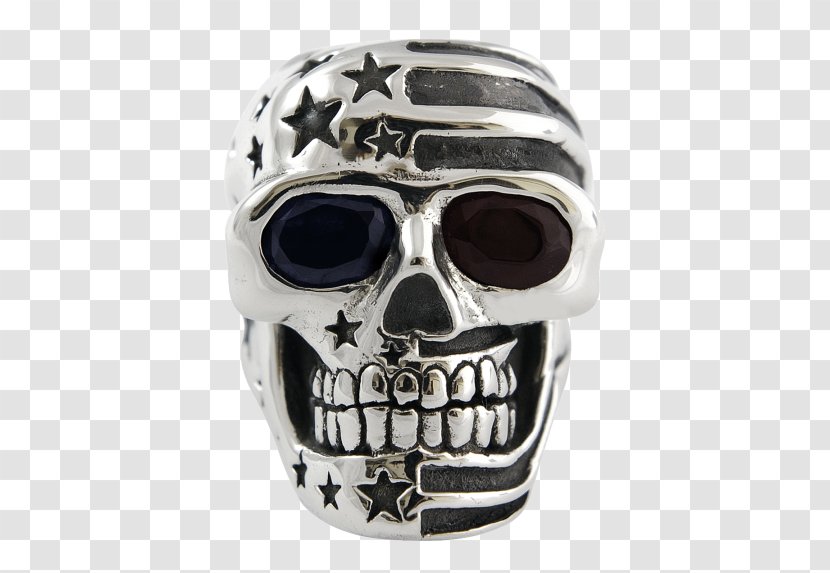 Silver Protective Gear In Sports Skull - Rings Transparent PNG