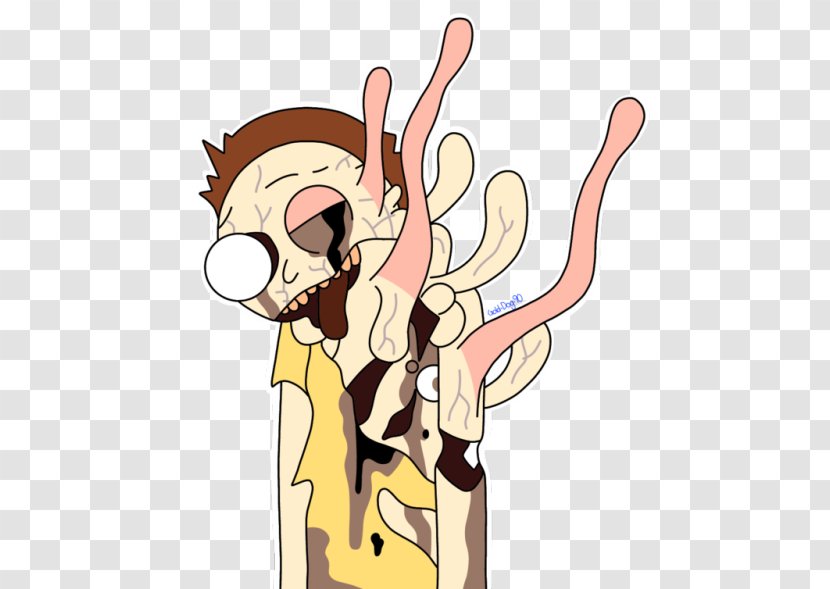 Pocket Mortys Morty Smith Parasitism Homo Sapiens - Cartoon - Ufo Transparent PNG