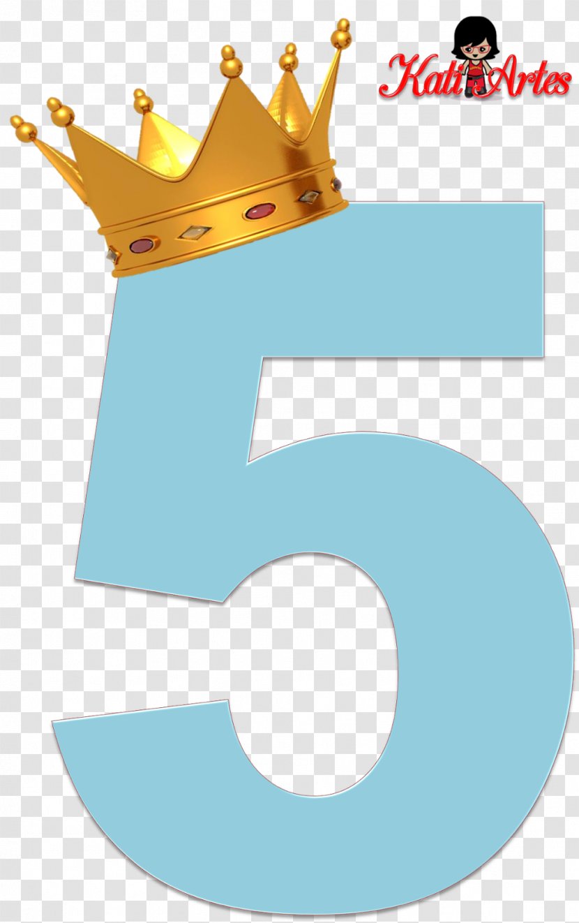 Number Crown Alphabet Letter Lapel Pin - 5 Transparent PNG