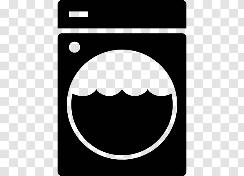 Washing Machines Laundry Detergent Dishwasher - Monochrome - Rectangle Transparent PNG