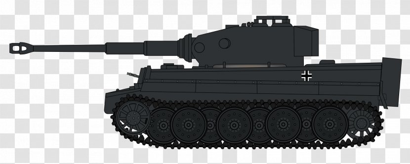 Tiger II Tank Clip Art - Weapon - TIGER VECTOR Transparent PNG