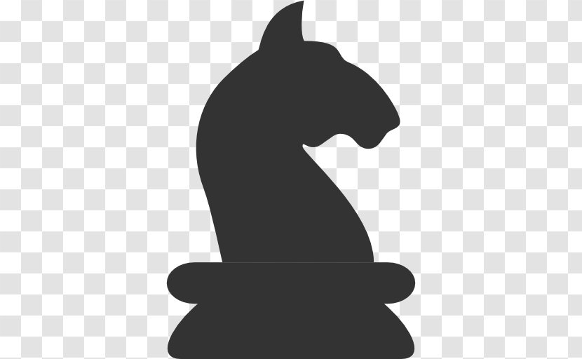 Chess Piece Black Knight - Rook - Icon Transparent PNG