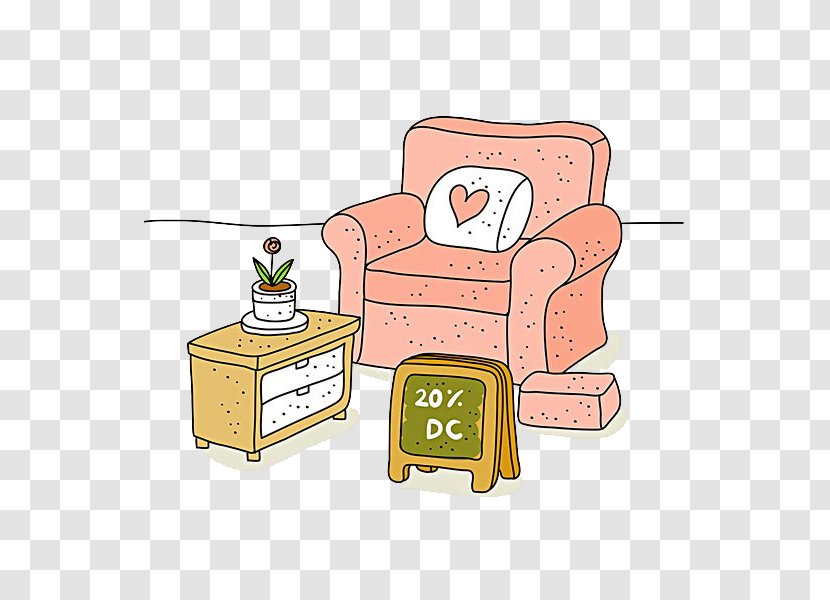 Download Illustration - Heart - Sofa Cabinet Transparent PNG