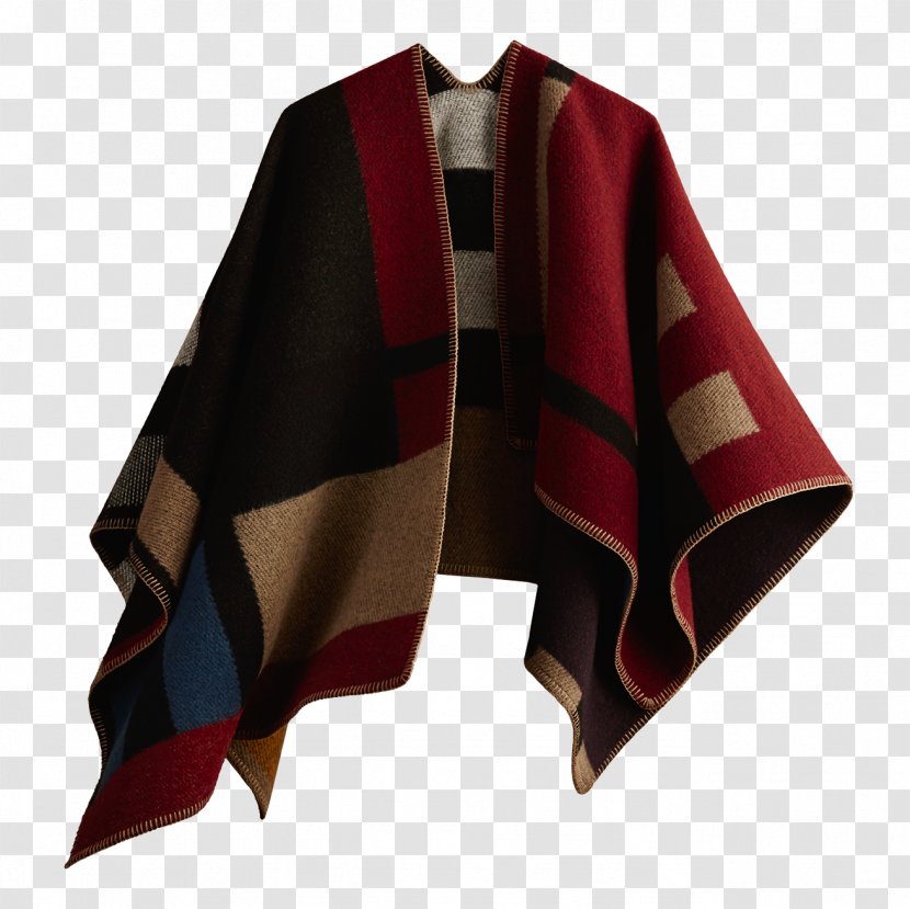 Scarf Poncho Cape Burberry Cashmere Wool - Cloak Transparent PNG