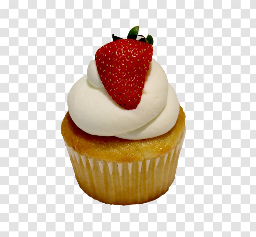 Cupcake Strawberry Muffin Shortcake Cream - Whipped Transparent PNG