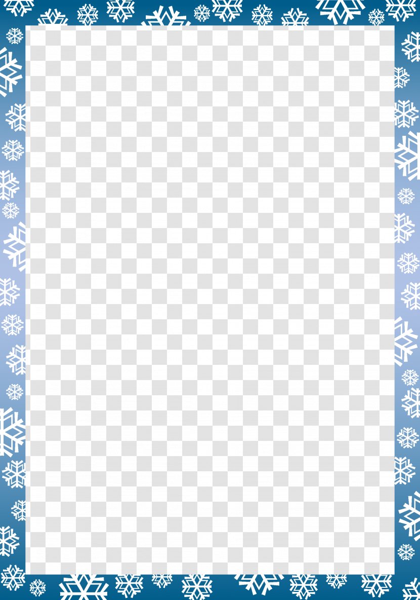 New Year Winter - Snowflake Border Transparent PNG