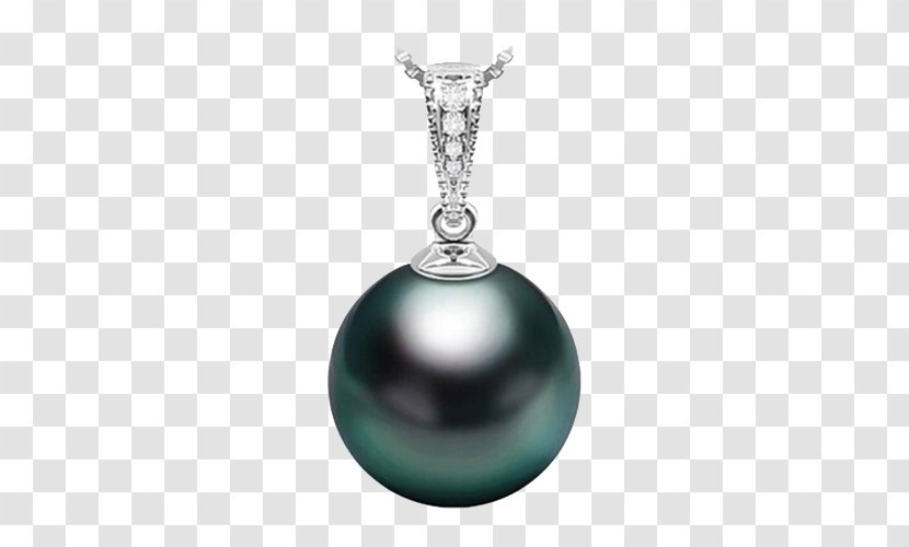 Tahitian Pearl Pendant Jewellery Diamond - Silver - Elsa Ilsa Water Necklace Transparent PNG