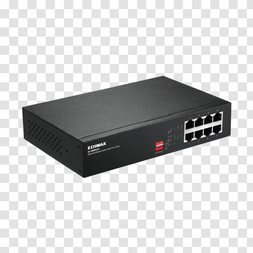 Ethernet Hub Power Over Network Switch Fast - Edimax Transparent PNG