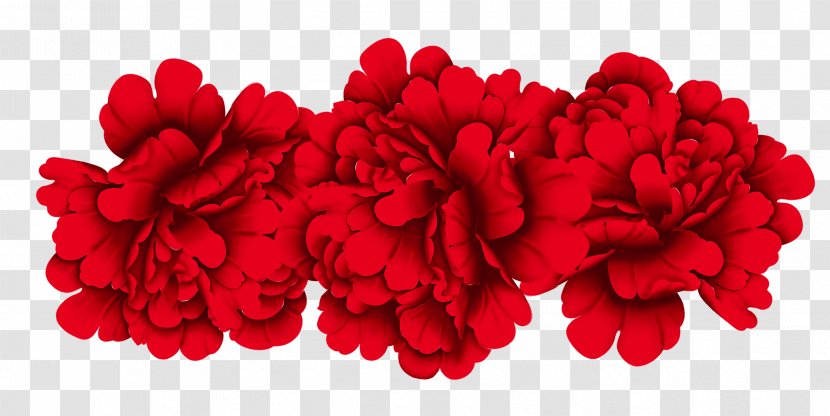 Red Moutan Peony - Floral Design Transparent PNG