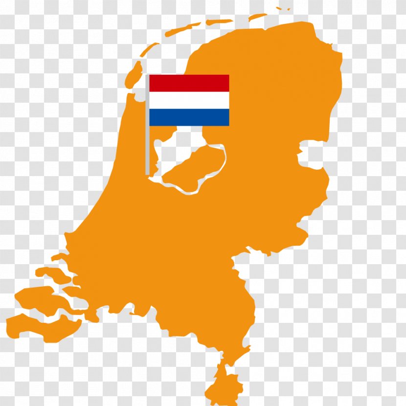 Netherlands Vector Map Royalty-free - Orange Transparent PNG