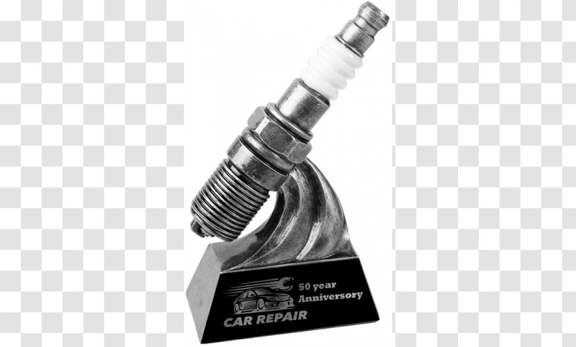 Car Trophy Pinewood Derby Spark Plug Silver Transparent PNG