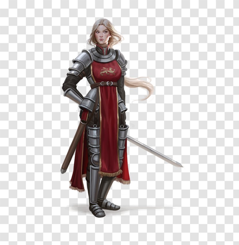 Dungeons & Dragons Pathfinder Roleplaying Game D20 System Warrior Fighter - Knight - Woman Transparent PNG