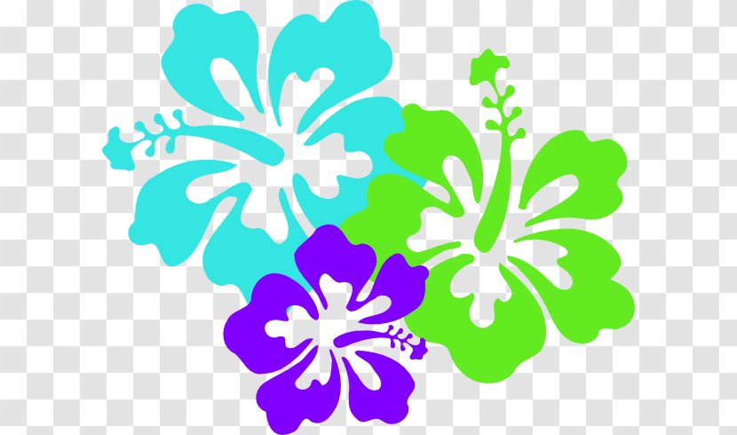 Hawaiian Maui Flower Clip Art - Free Content - Hibiscus Template Transparent PNG