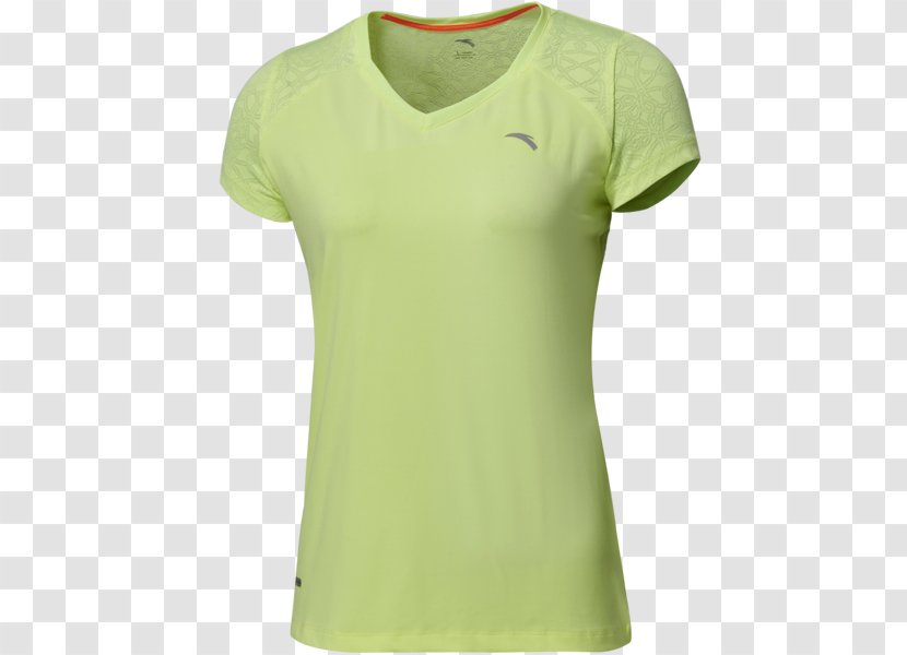 T-shirt Green Sleeve Neck Transparent PNG