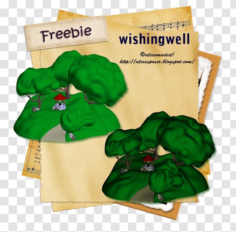 Green Character Font - Wishing Well Transparent PNG