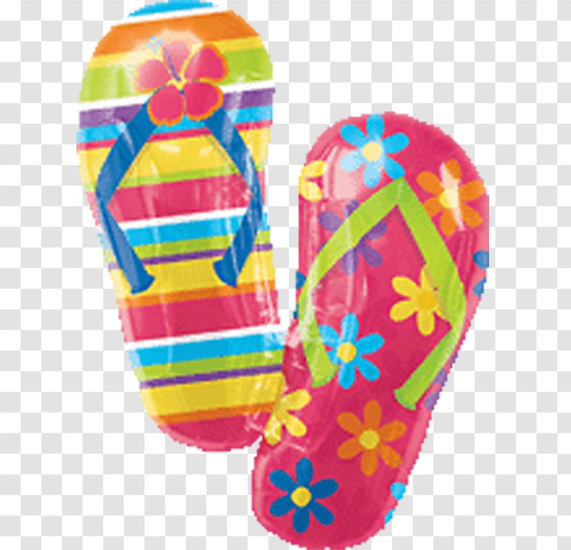 Mylar Balloon BoPET Party Flip-flops - Flip Flops - Summer Slippers Transparent PNG