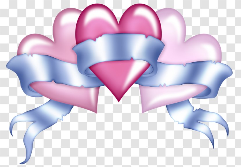 Heart Clip Art - Flower - Hand Drawn Heart-shaped Ribbon Transparent PNG