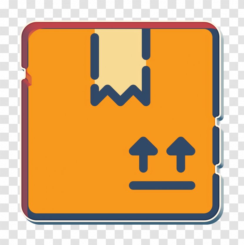 Online Icon Packaging Shop - Orange - Rectangle Sign Transparent PNG