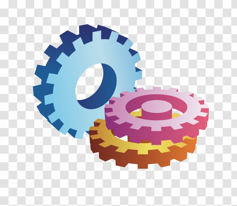 Euclidean Vector Gear - Ppt - Color Gears Material Transparent PNG