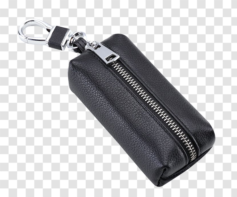 Zipper Storage Bag - Black - Key Transparent PNG
