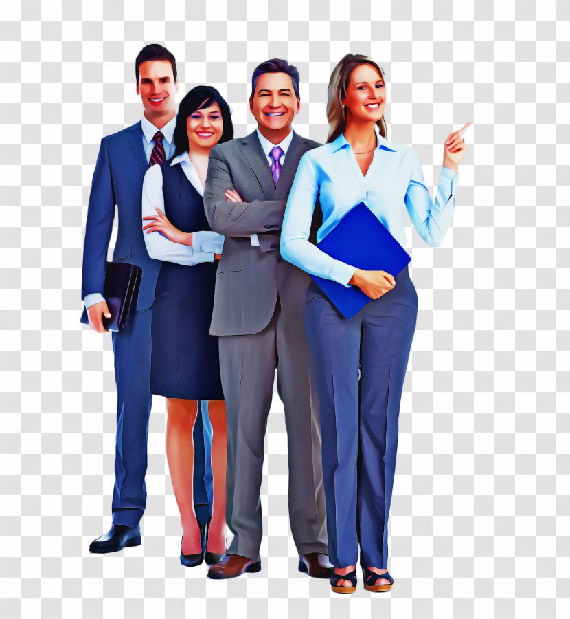 Standing Suit Team Business White-collar Worker - Whitecollar - Gesture Businessperson Transparent PNG