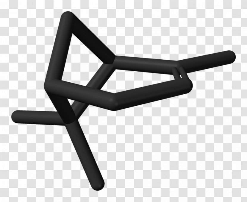 Chair Line Angle - Black And White Transparent PNG