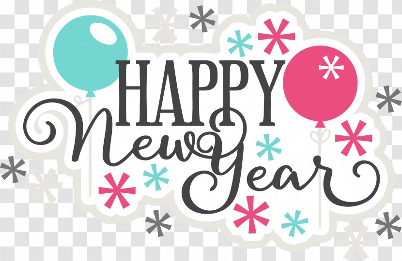 Happy New Year - Magenta - Pink Transparent PNG