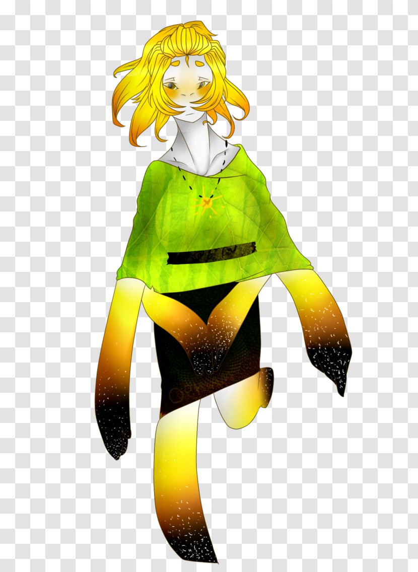 Cartoon Costume Design - Yellow - Sunflower Leaf Transparent PNG