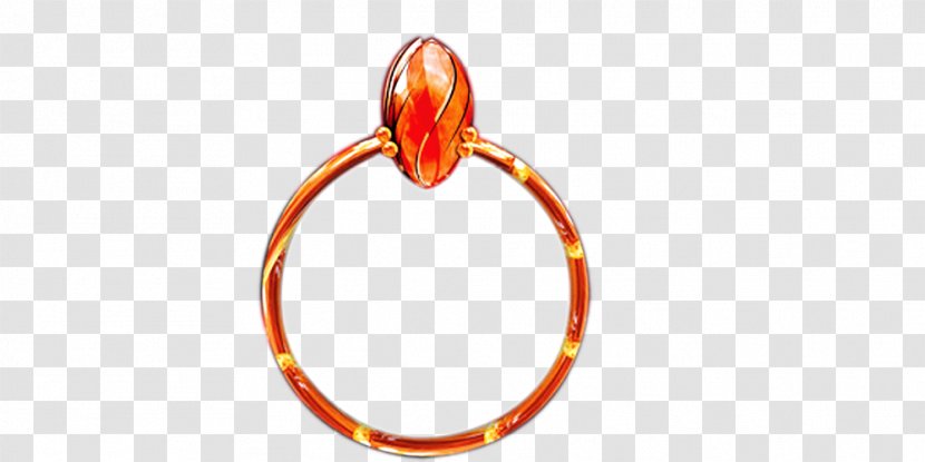 Ring Gemstone - Orange Transparent PNG