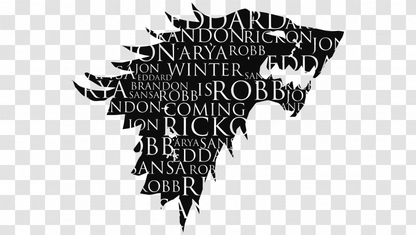 Winter Is Coming Game Of Thrones House Stark YouTube Arya - Visual Arts Transparent PNG