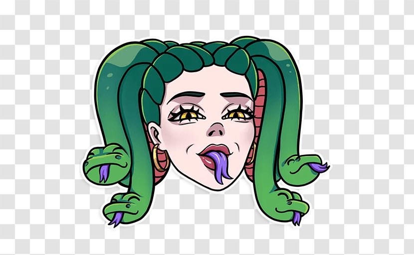 Face Cartoon - Medusa - Animation Head Transparent PNG