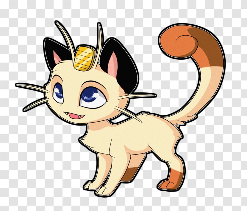 Whiskers Meowth Pikachu Pokémon Drawing - Animal Figure Transparent PNG