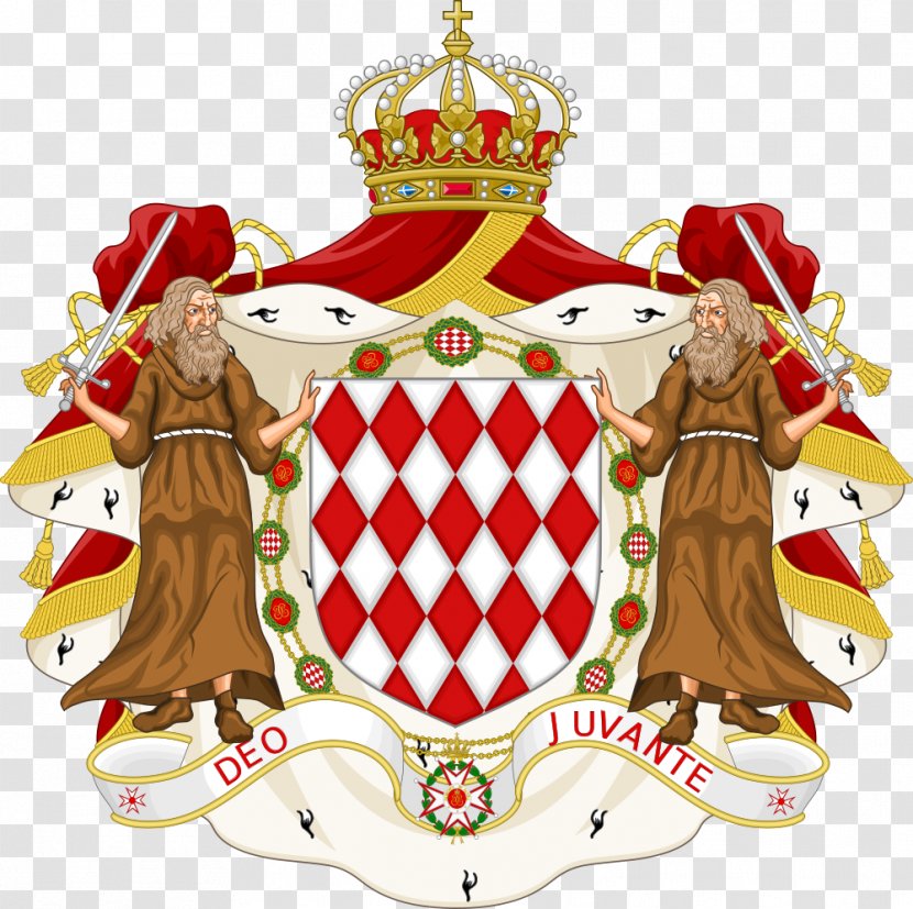 Coat Of Arms Monaco House Grimaldi Crest - Albert Ii Prince - Family Transparent PNG