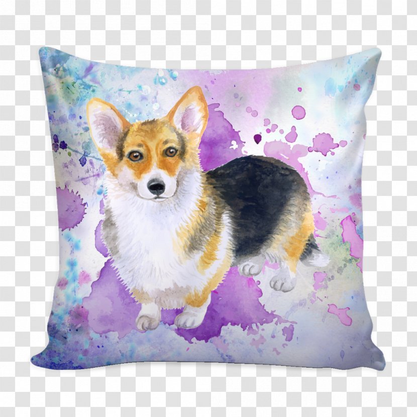 Pembroke Welsh Corgi Throw Pillows Dog Breed - Textile Transparent PNG