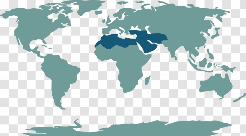 World Map Middle East Europe - Geography - Vector Transparent PNG