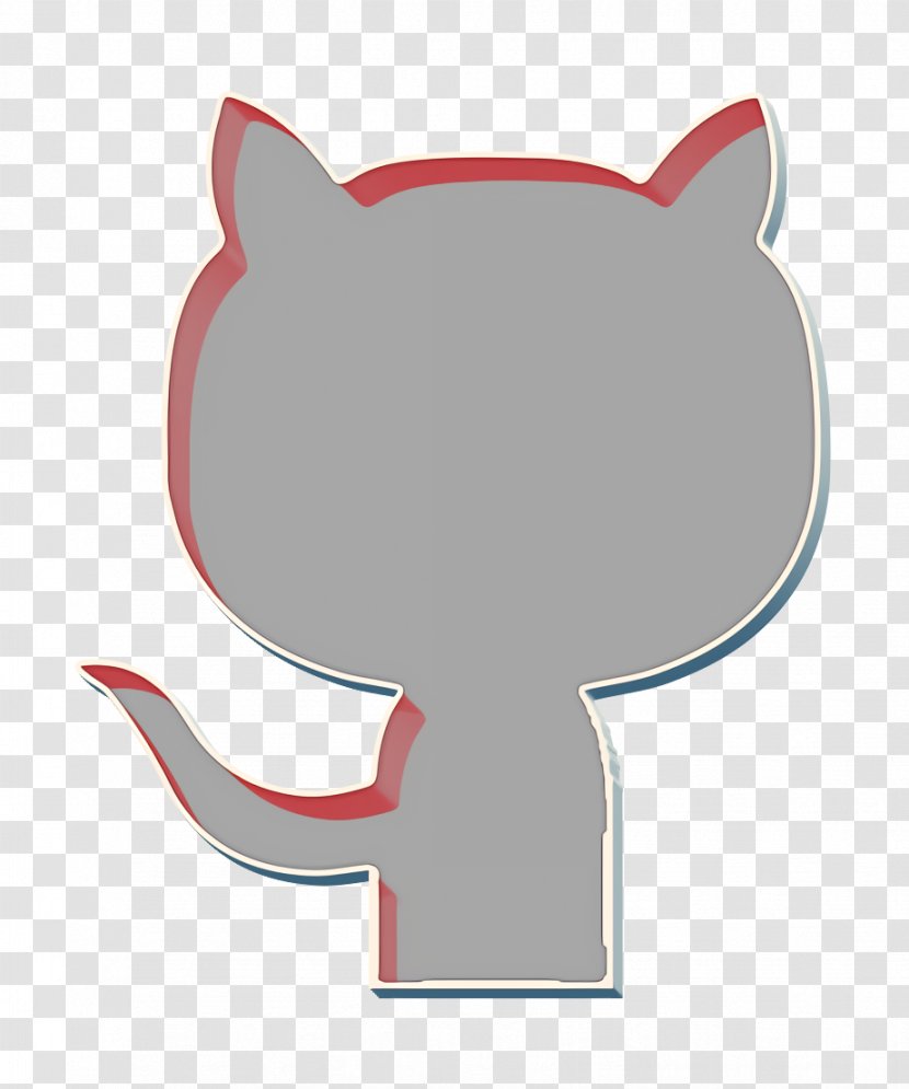Github Icon - Whiskers - Fictional Character Black Cat Transparent PNG