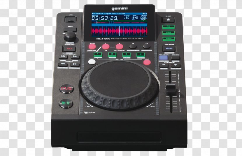 Disc Jockey DJ Controller Computer Media Player Gemini Sound Products - Watercolor - Usb Gamepad Transparent PNG