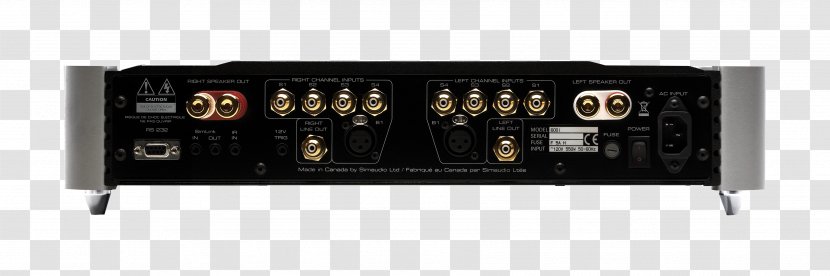 Amplifier Stereophonic Sound Electronics AV Receiver - Io Card - Two Tone Transparent PNG