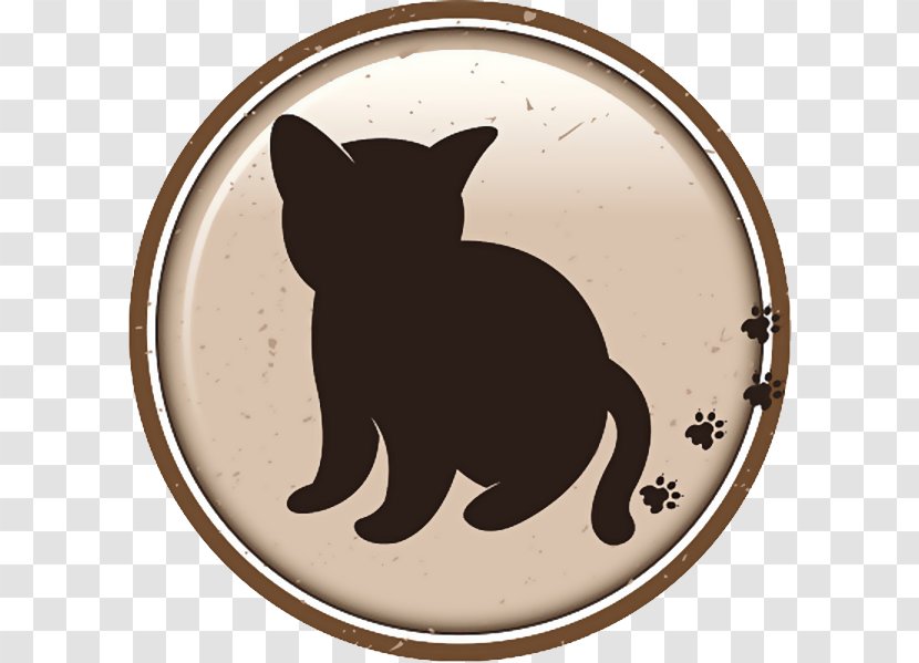 Cat Dog Logo - Round Cartoon And Footprint Sign Transparent PNG