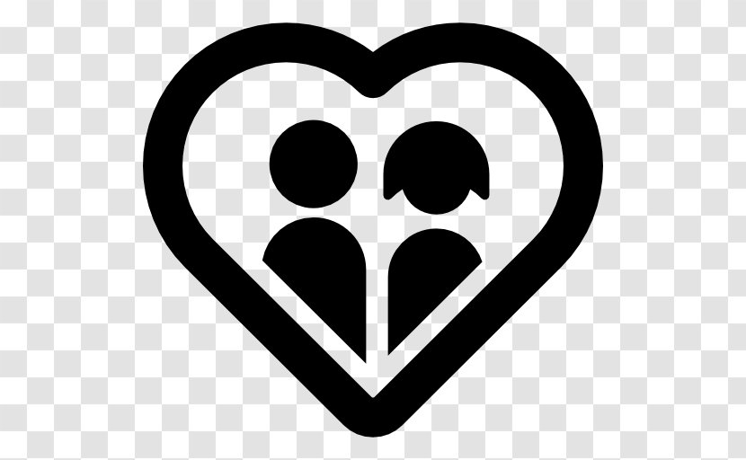 Heart Couple Symbol - Falling In Love Transparent PNG