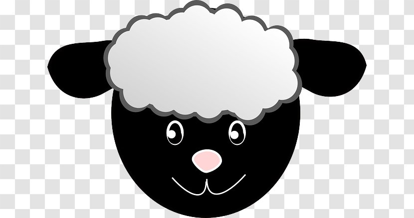 Black Sheep Clip Art Openclipart Image - Drawing - Head Transparent PNG